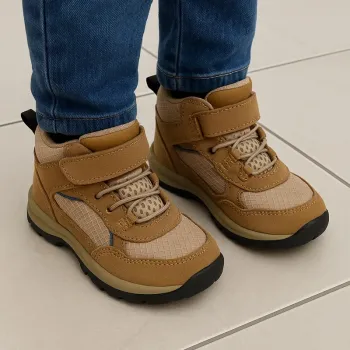 Chaussures enfant ZARA montantes marron/beige pointure 24