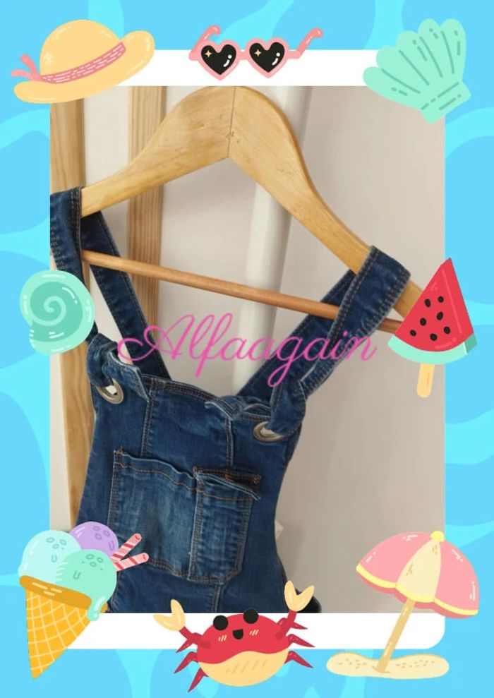 Salopette jean catimini 8ans - photo numéro 5