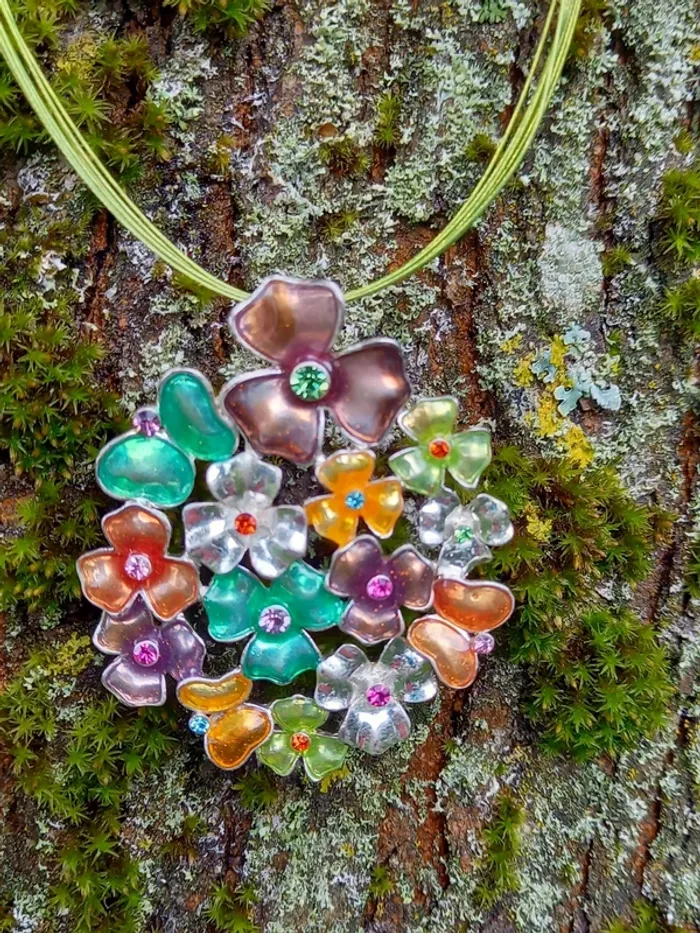 Collier vintage floral ikita - photo numéro 2