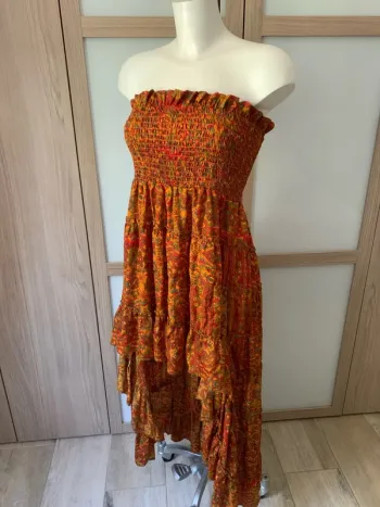 Robe en soie dégradée taille unique
