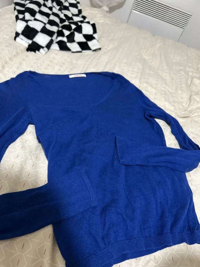 T-shirt bleu camaïeu style année 2000 - photo numéro 3