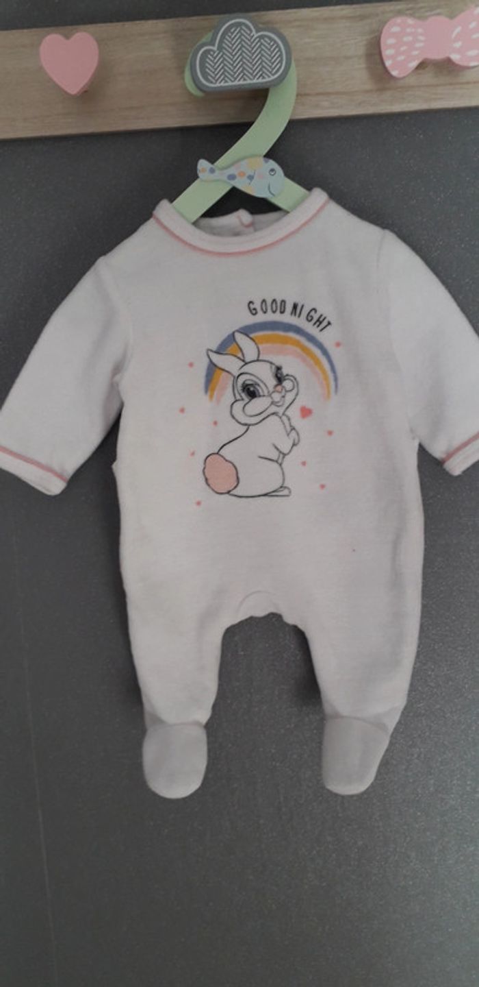 Pyjama velours 1 mois - photo numéro 2