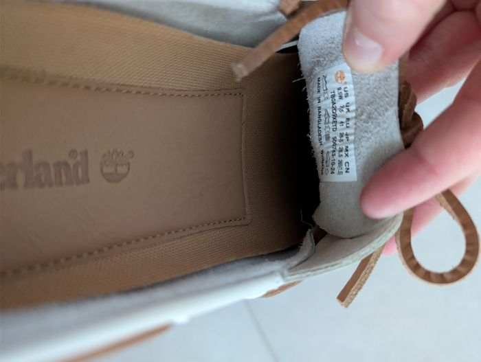 Timberland Classic Boat Shoe / Mocassins - Natural Full Grain - Taille 41 - photo numéro 4