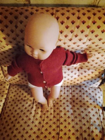 Veste fille 6 mois fait main 