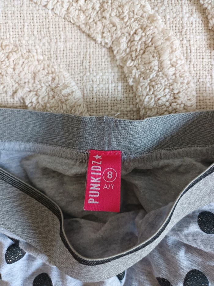 Jupe grise à pois noir Punkidz 8 ans - photo numéro 2