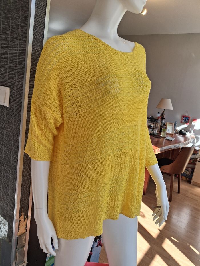 Pull jaune Jacqueline Riu - photo numéro 4