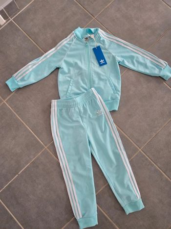 Ensemble jogging adidas turquoise