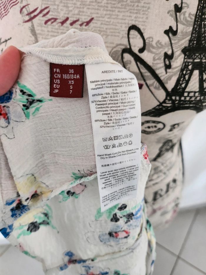 Superbe Haut Fleuri de marque Le comptoir des cotonniers et de taille 36 - photo numéro 6