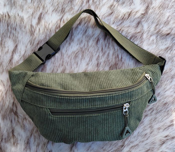 Sac Banane Velours Côtelé