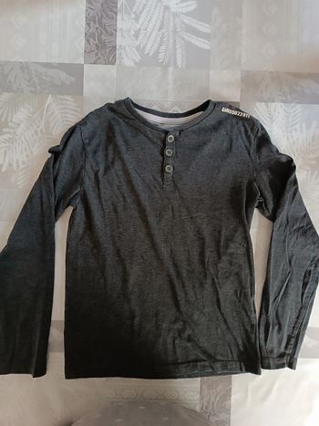 T-shirt manches longues gris