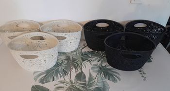 Lot de 6 paniers de rangement style dentelles Victoria