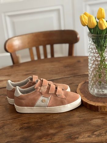 Baskets Faguo vieux rose