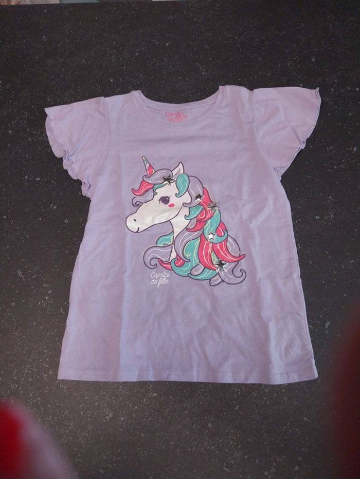 Tee shirt 10 ans caprice de fille - photo numéro 3
