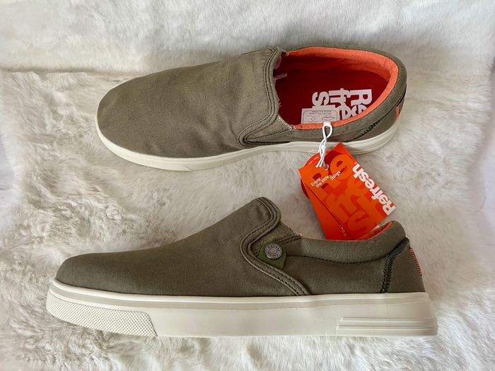 Baskets kaki et corail refresh pointure 42 - photo numéro 5