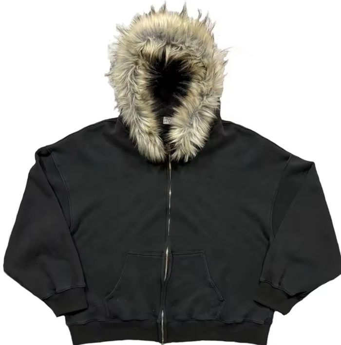 Zip a Capuche vintage y2k noir M - photo numéro 3