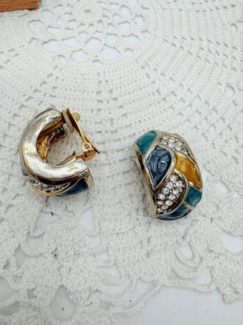 Boucles d’oreilles clips 1:2 créoles vintage