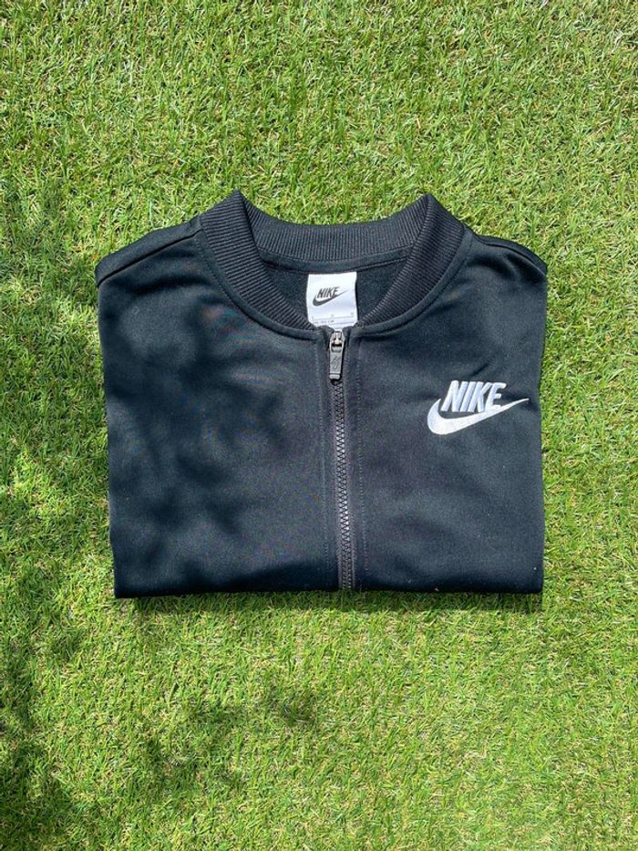 Veste Nike noire zippée – bandes logo