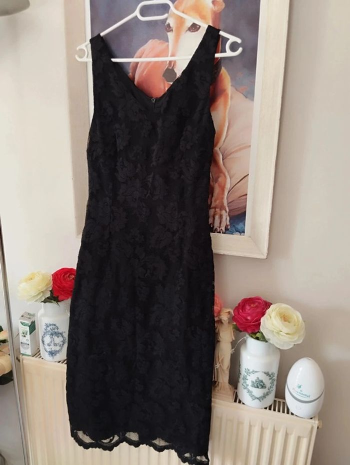 🖤Robe Dentelle Résille Fleurie T32/34 Caroll🖤 - photo numéro 12