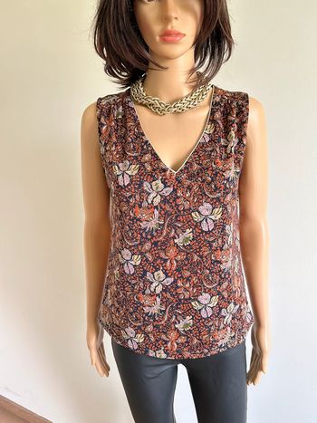 Blouse imprimée sans manches Morgan taille S jamais portée