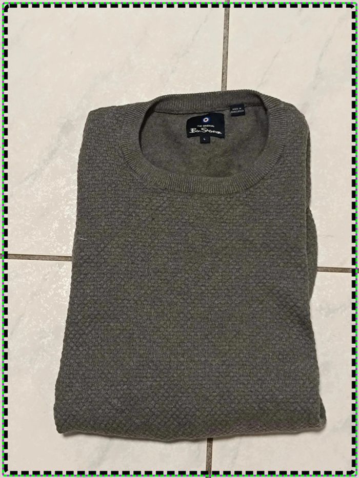 𧄠Pull texturé gris - Ben Sherman - Taille L - photo numéro 3