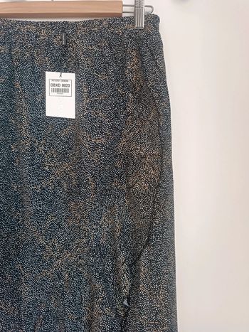 Jupe longue noir pois blanc et dorure Flamant Rose Taille M Neuf avec étiquette