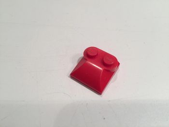 lot x2 Pente courbée 2x2x2/3 montants côtés courbés 47457 rouge pièce détachée Lego #A14