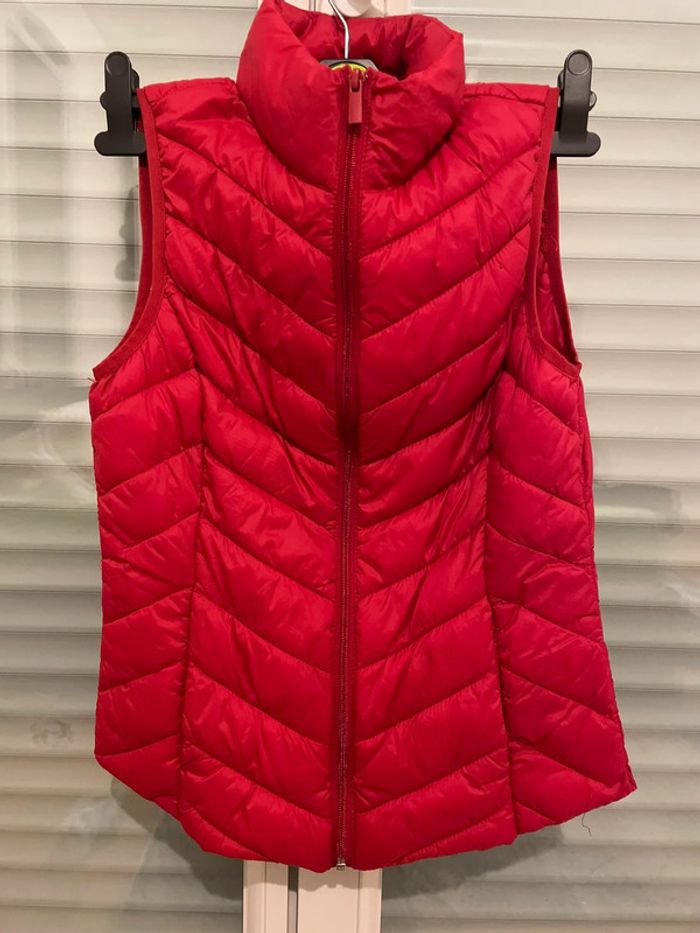 Doudoune sans manche rouge - photo numéro 2