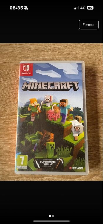 Jeux switch minecraft