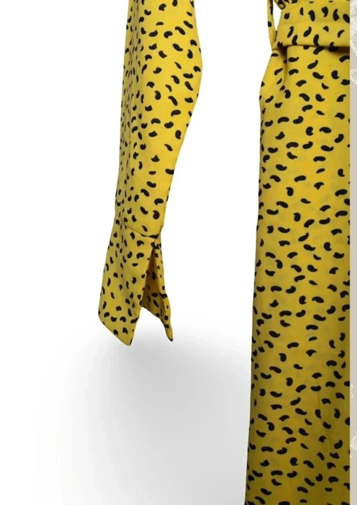 Robe chemise jaune à pois - Azara Paris - Taille M - photo numéro 7
