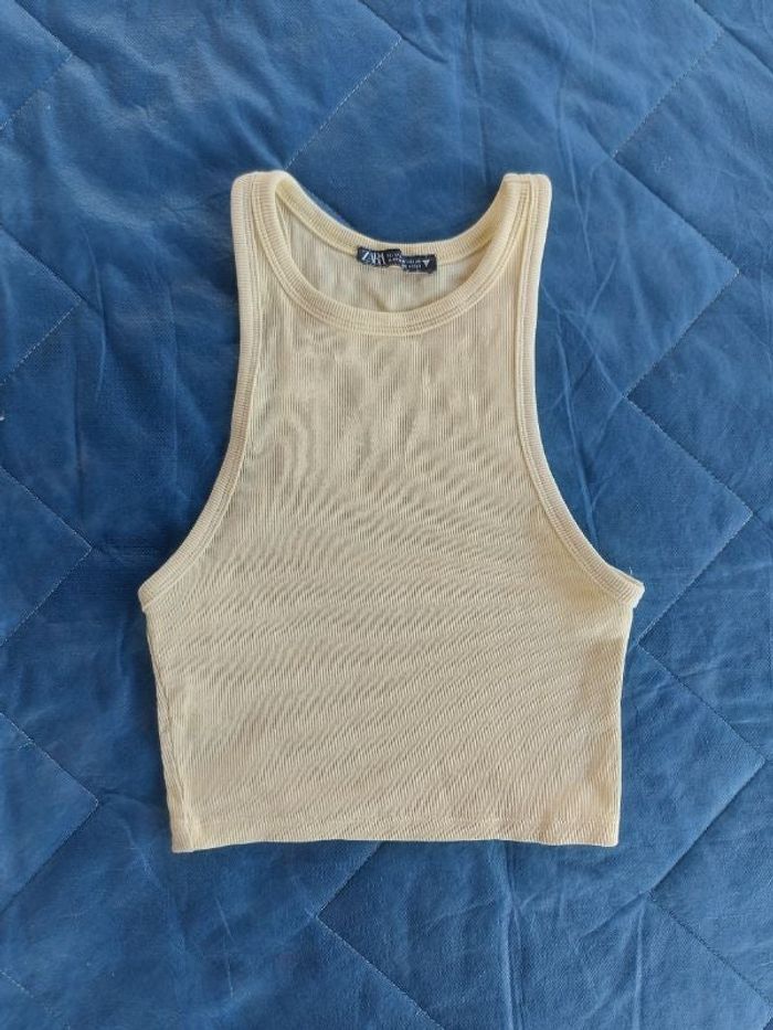 Top jaune clair Zara
