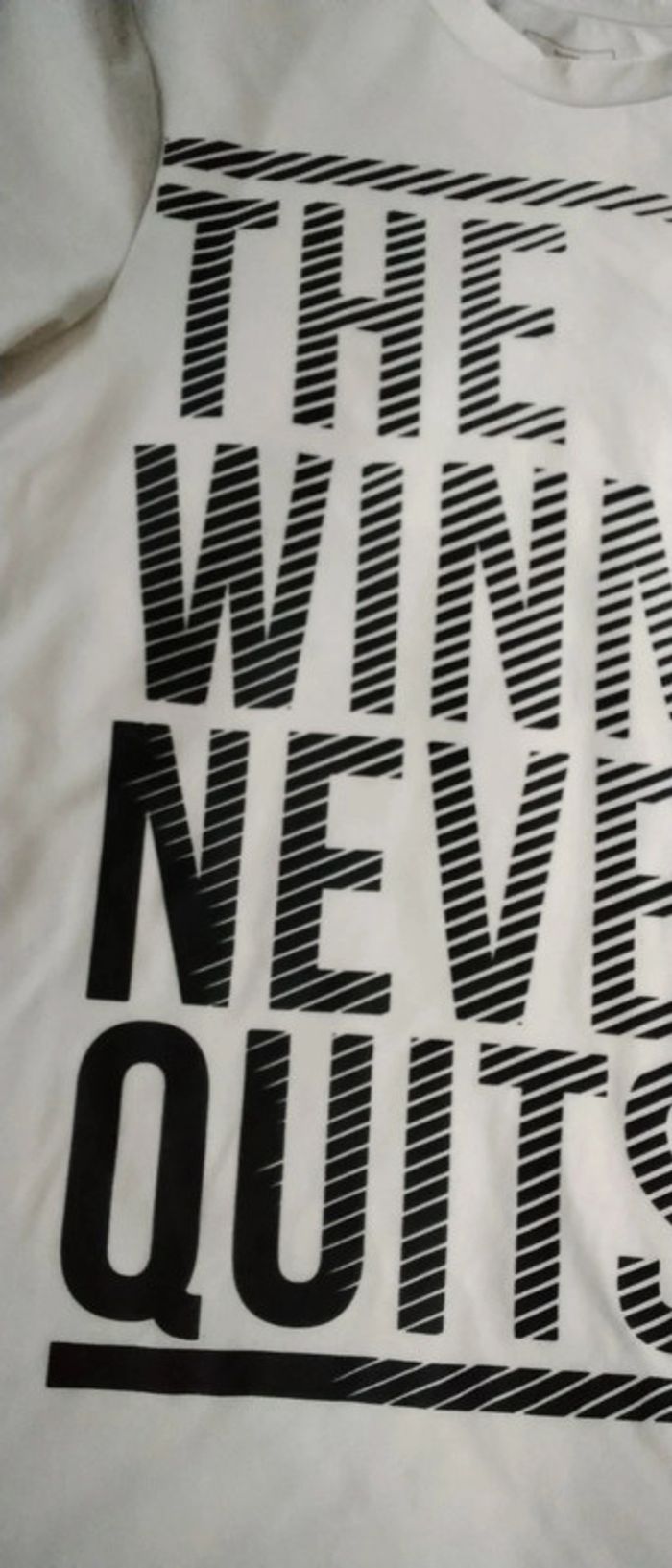 Tee-shirt blanc the winner homme xs bershka - photo numéro 5