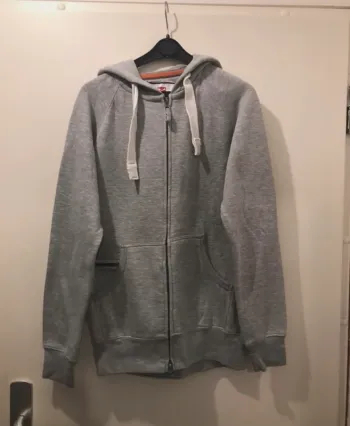 Veste 3/4 payper #demi-saison unisexe manches longues capuche gris marine taille M