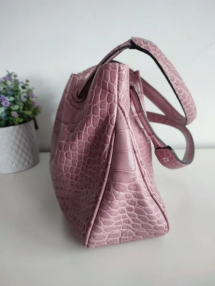 Sac à main Le Tanneur Lila Croco - photo numéro 7