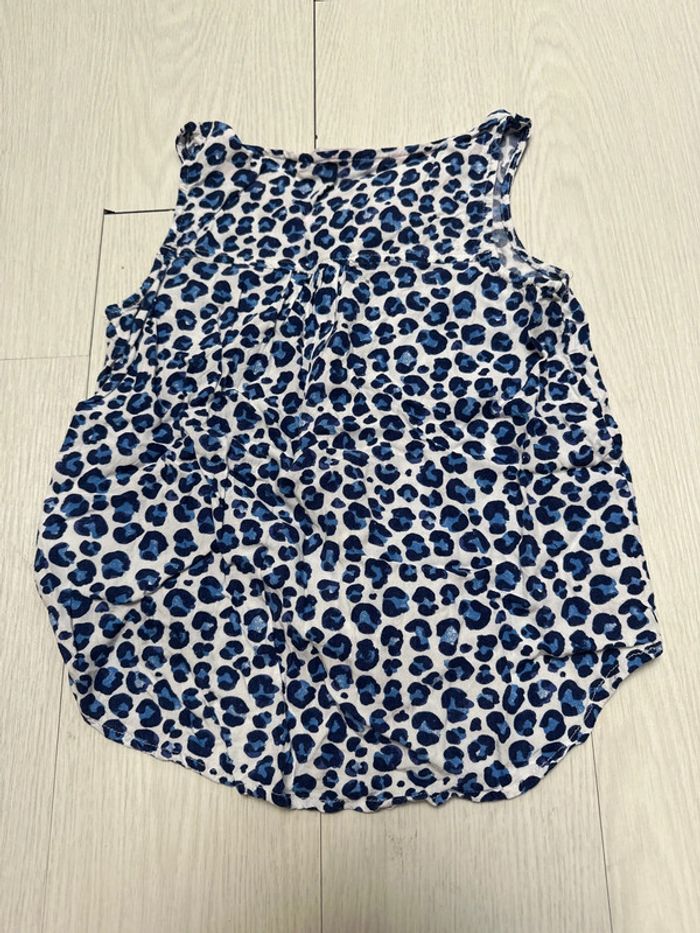 Chemise nouée Top, motif léopard bleu, H&M huit ans - photo numéro 4