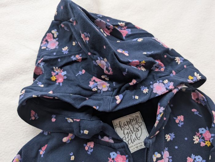 Sweat zippé marine à fleurs - 98/104 - C&A - photo numéro 8