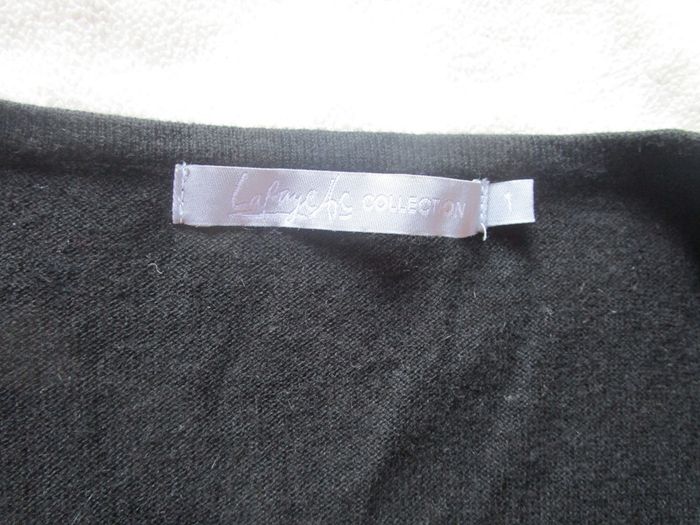 Pull noir, fin, Collection Lafayette, taille 1 - photo numéro 2