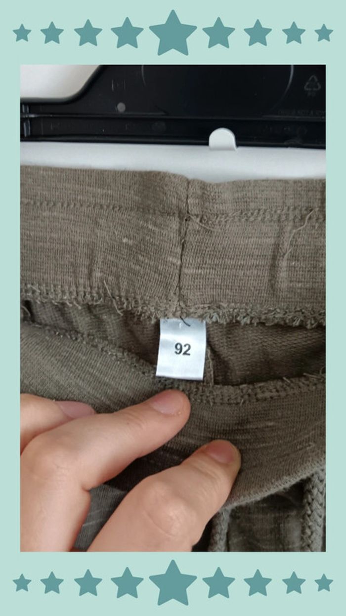 🍄 short en sweat kaki 2 ans 24 mois - photo numéro 4