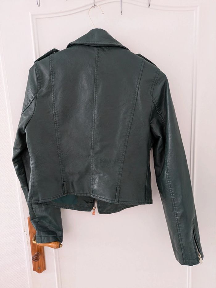 Blouse simili cuir femme taille S - photo numéro 10