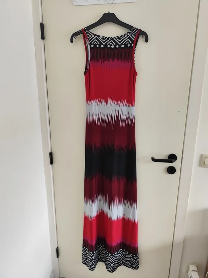 Belle robe longue d'été colorée Smash style tribal - photo numéro 8