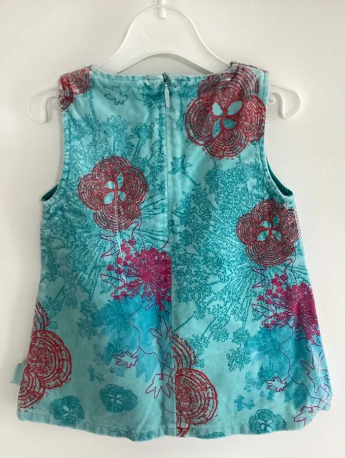 Robe Kenzo 6 mois bleu rouge - photo numéro 5