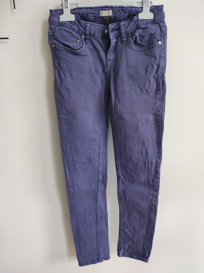 Pantalon violet/bleu