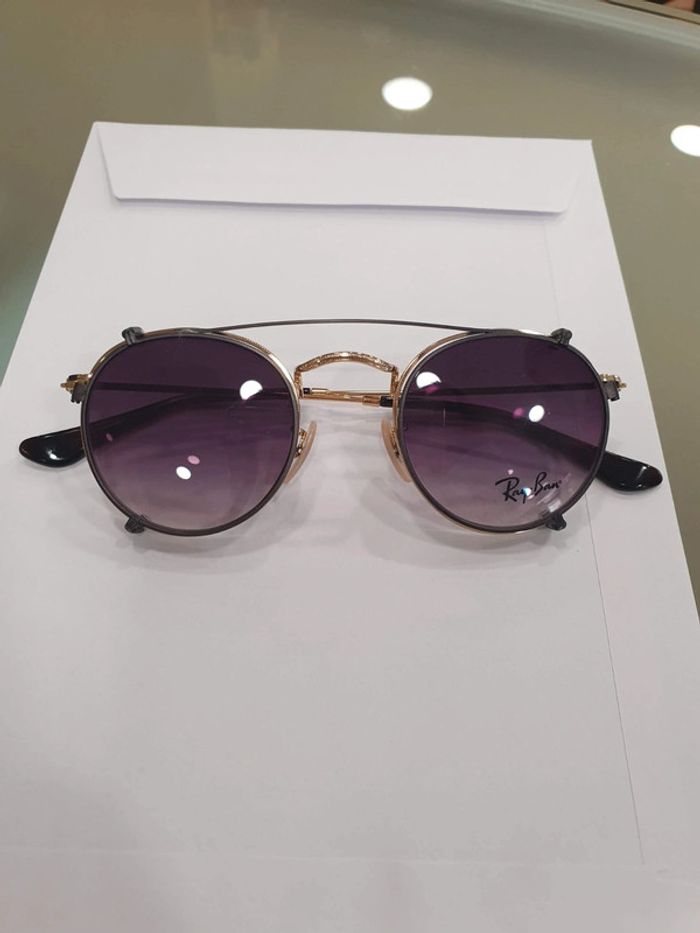 Clip solaire RayBan round metal junior - photo numéro 4