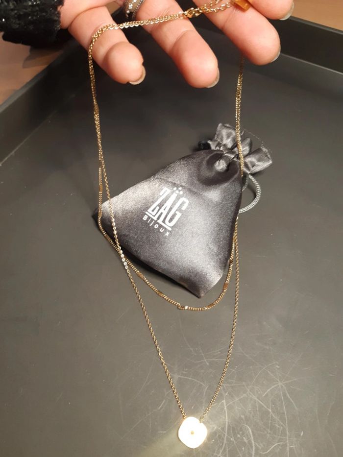 Zag collier été multirang en acier inoxydable stainless steel en tbe - photo numéro 3