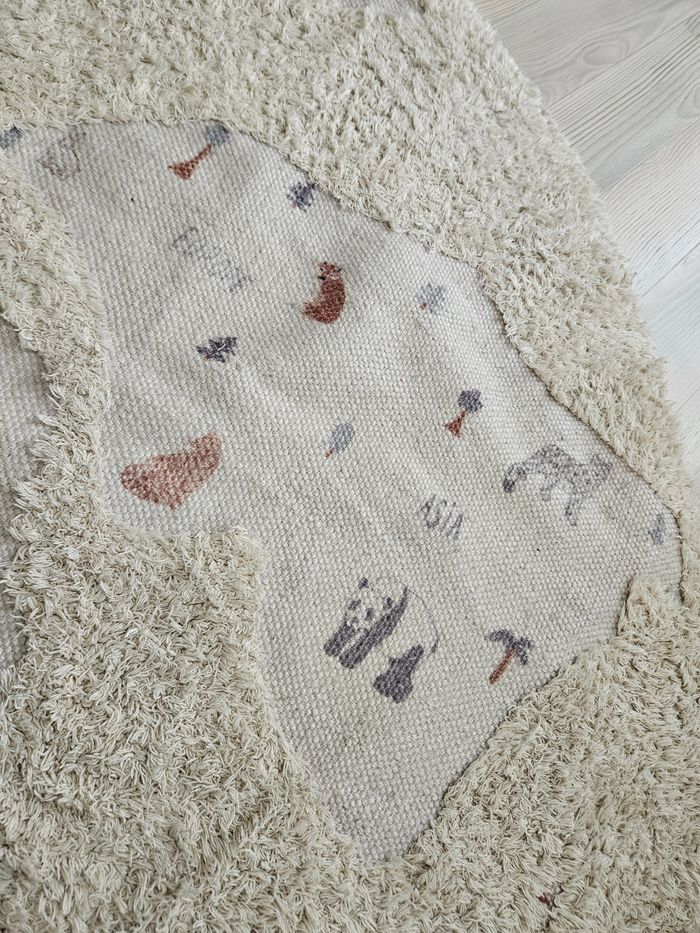 Tapis AFK living beige 140×140cm - photo numéro 6