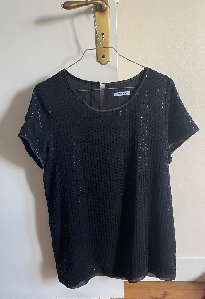 Tunique noir à sequin