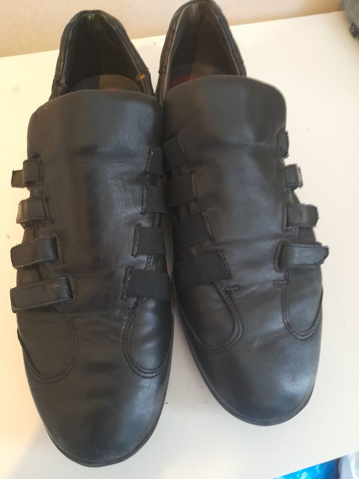 Chaussure baskets  noire homme ,Marque Dotticoli. T41. - photo numéro 7