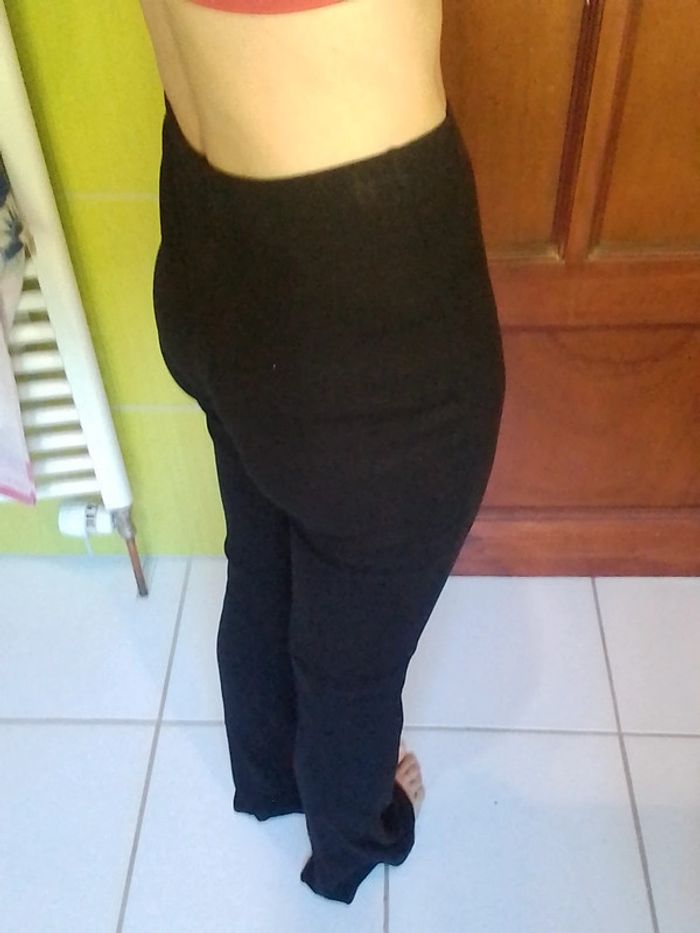 Legging noir femme patte d'éléphant Undiz - photo numéro 6