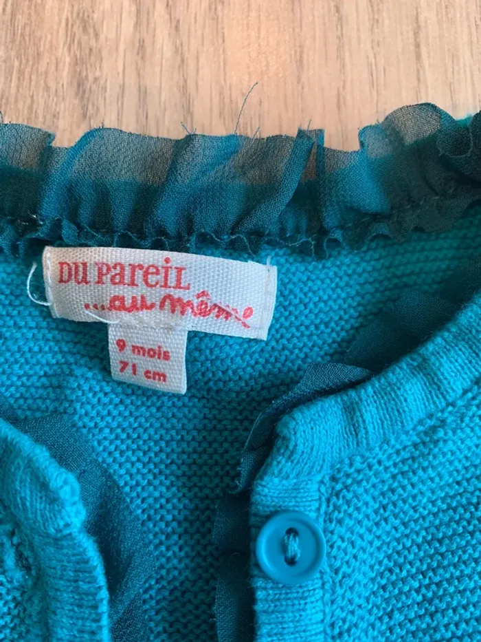 Gilet boléro Du Pareil au même taille 9 mois - photo numéro 4