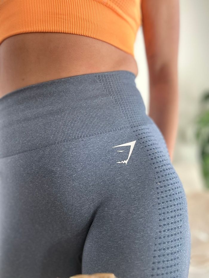 Legging bleu gymshark - photo numéro 2
