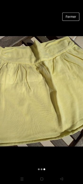 jupe printemps été vert anis / 4 ans